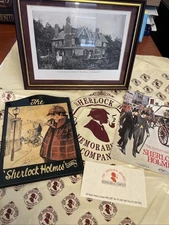 Sherlock Holmes Memorabilia Company Lot DOYLE HOUSE Framed Photo PUB Sign