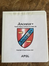 Ancestor+   Genealogy And Family History Software For RICS OS( APDL)