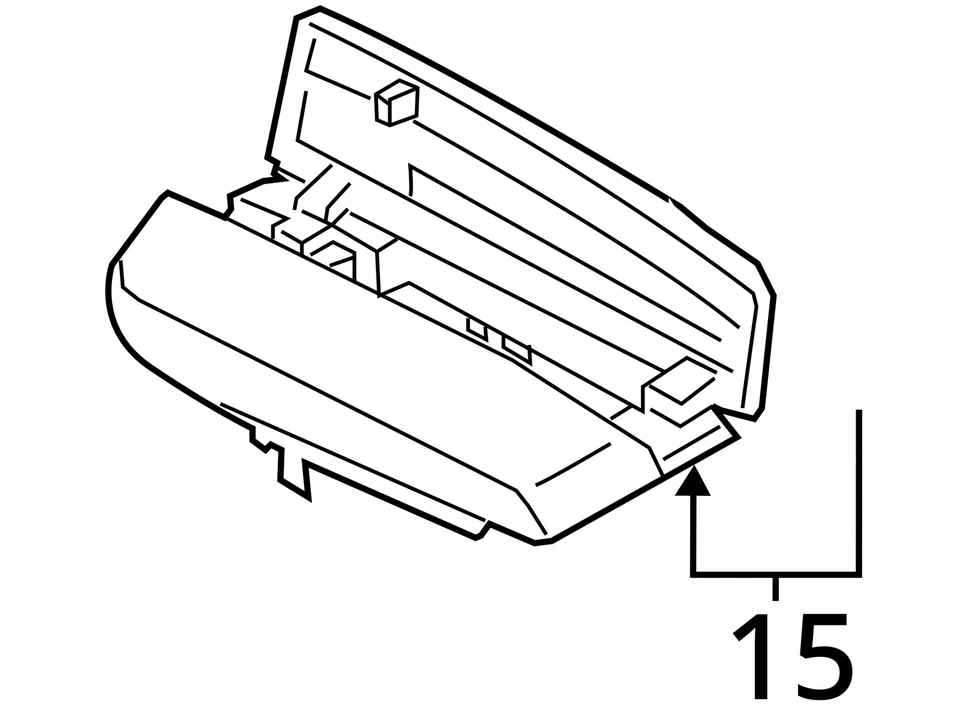 Tapa reposabrazos consola central cuero marrón Aragón delantero BMW M5 F90 2018-2023 OEM Foto 4 de 4