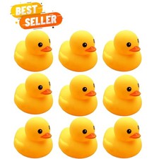 Adorable 10-pc Rubber Duck Set   Non-Toxic Floating Bath Toys for Infants  Kids