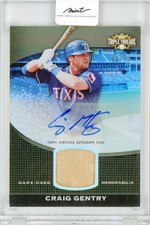 2011 Topps Triple Threads Craig Gentry Unity Relic Autographs Sepia 01/75