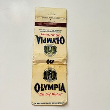 Olympia It's The Water St. Paul MN Vintage Matchbook Cover TMB91-1