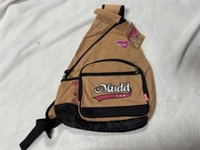 NWT Y2K MUDD BROWN CORDUROY BACKPACK SCHOOL CROSSBODY BAG