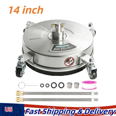 #ad 14quot; Stainless Steel Surface Cleaner with Wheels for Pressure Washer $56.99