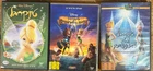 Disney Disneyana 3 X DVD Lot-TinkerBell-Israeli Hebrew Cover,Dubbed & Translated