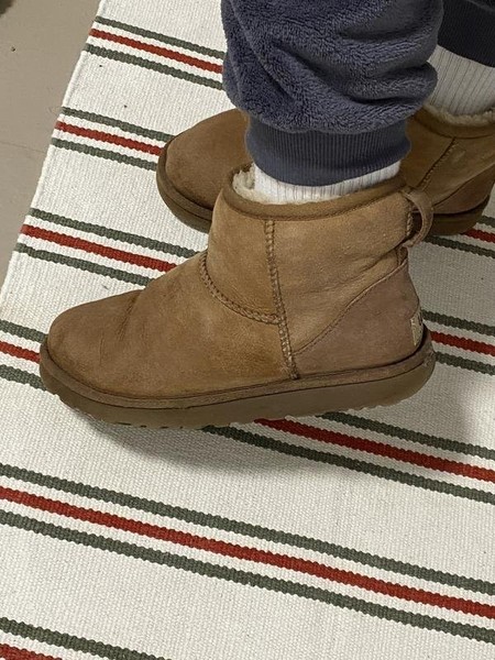 Women UGG Boots Brown Suede 37.5 #O119
