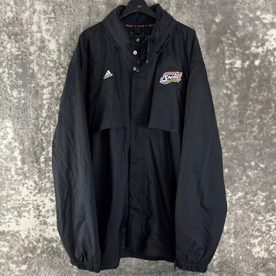 New Adidas Size 4XL SNHU Scorch ClimaProof Windbreaker Jacket Black Long Sleeve