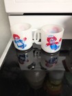 Vintage Raggedy Ann & Andy Glasbake Coffee Mug - Excellent Milk Glass x 2 — photo 2