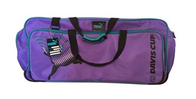 Puma x Davis Cup Tennistasche Sporttasche Tennis Bag Lila Vintage 80er