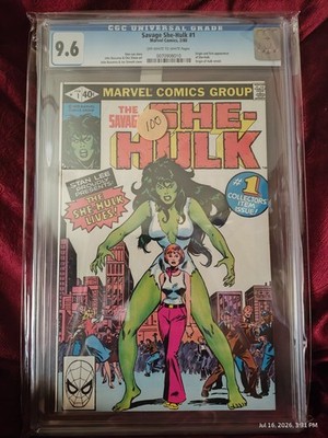 Savage She-Hulk #1 CGC 9.6 OWTW 1st She-Hulk Jennifer Walters Origin Marvel