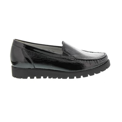 Waldläufer Hegli, Slipper, Profilsohle, Taipei (Lackleder), schwarz, Weite H 549