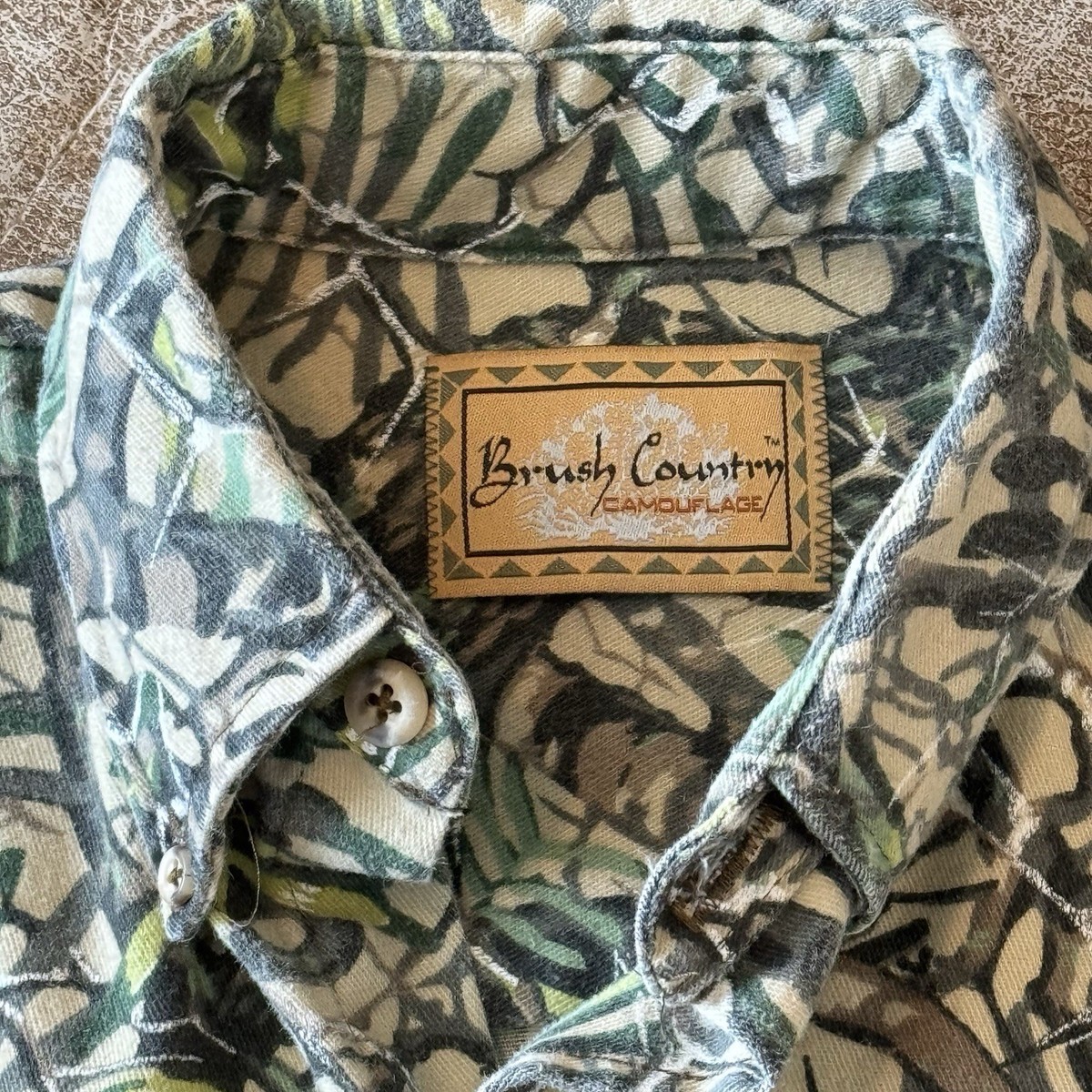 Vintage Brush Country Camouflage Hunting Shirt South Texas Gorpcore Men’s XL View 2
