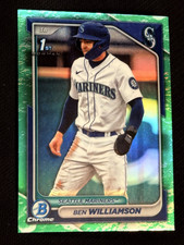 2024 Bowman Chrome 1st GREEN LUNAR REFRACTOR Ben Williamson, item 1