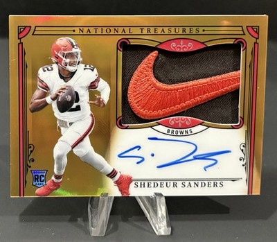 2025 National Treasures Shedeur Sanders Rookie Patch Autograph Premium Gold /10