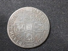 1723 SSC Shilling George I British Silver Coin
