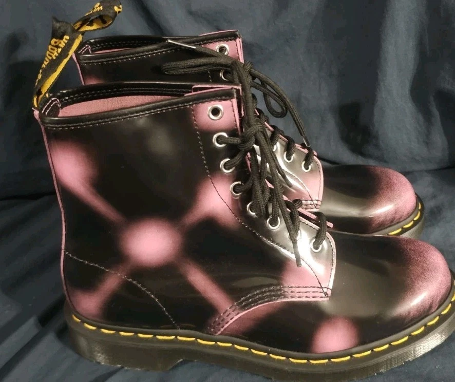 Dr. Martens Leather Upper Pink Boots for Women for sale | eBay