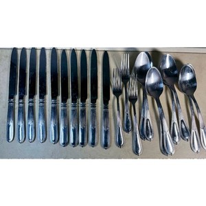 21 pc Godinger Jewel Collection Heritage Stainless Flatware 18/10