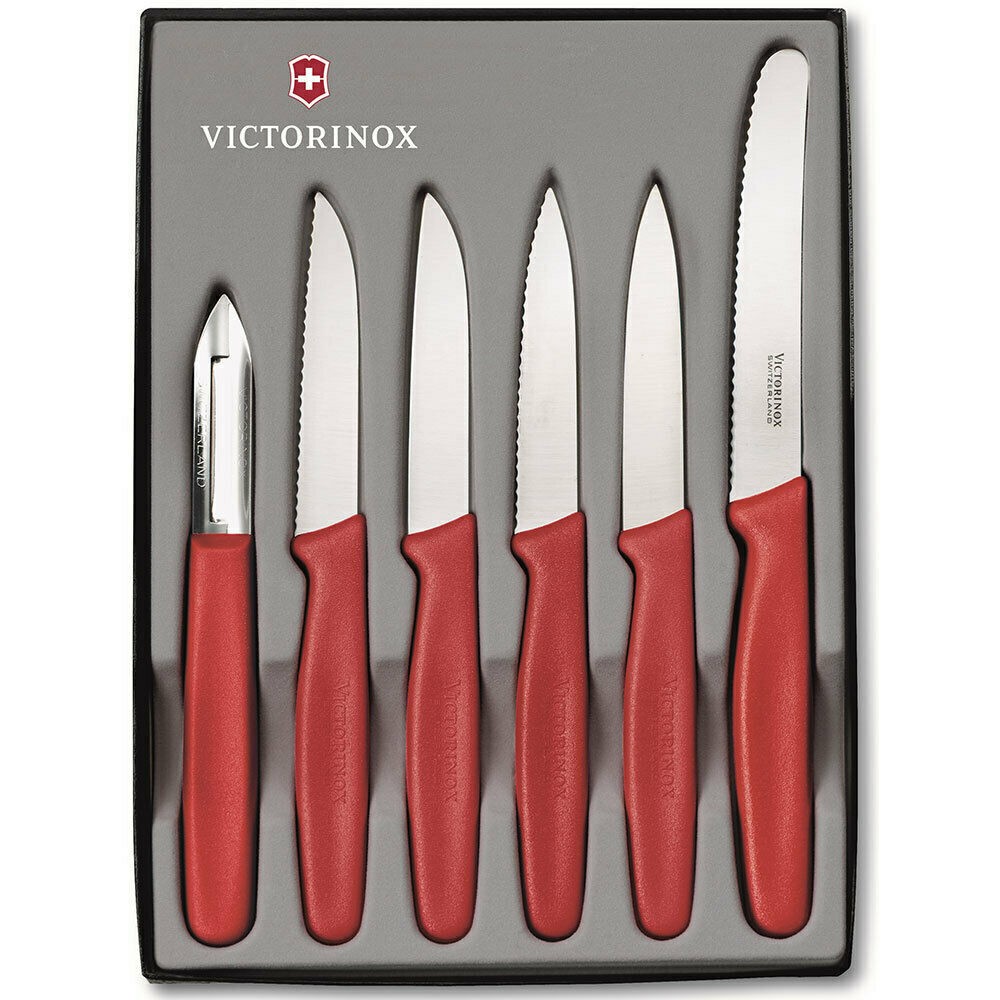 Victorinox 6-6 Piece Red Paring Knife Set