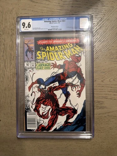 Amazing Spider-Man 361 CGC 9.6 1st Appearance Carnage Fresh Grade Custom Label !
