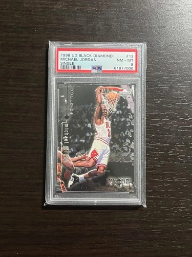 MICHAEL JORDAN 1998 Upper Deck UD Black Diamond Single Card #13 Graded PSA 8