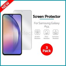3x Samsung Galaxy A54 Screen Protector w/ cloth