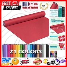 Versatile Eco-Friendly Red Kraft Paper Roll 80gsm, Perfect for Crafts & Wrapping