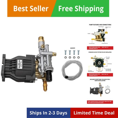 #ad OEM Technologies Replacement Pressure Washer Pump Kit 3400 PSI 2.5 GPM 3 4... $274.39