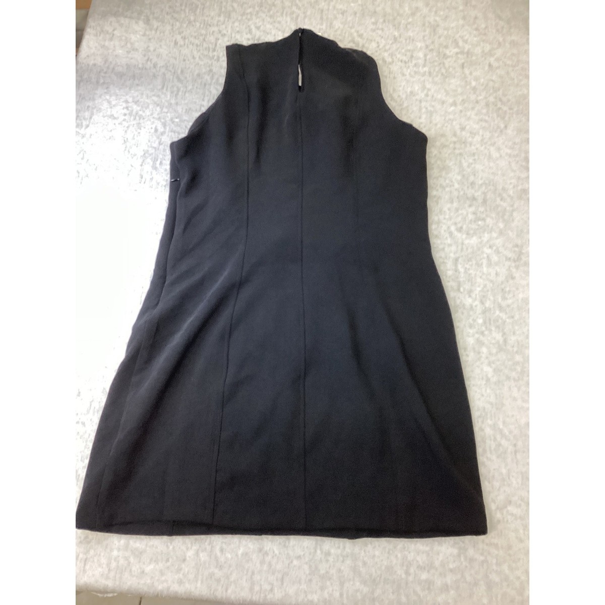 A New Day Womens Black Sleeveless Shift Mini Dress Size 16 NWT K89M09