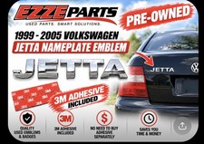 1999-2005 Vw Jetta Letter Rear Gate Lid Emblem Badge 3m Adhesive Included 1999-2005 Vw Jetta Letter Rear Gate Lid Emblem Badge 3m Adhesive Included