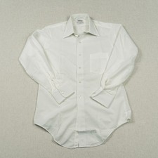Vintage 70s Arrow Dectolene Mens White Button Down Shirt 15-33 Long Sleeve NWOT