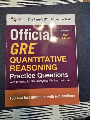 Official GRE Quantitative Reasoning Practice Questions, Third Edition, Volume 1
