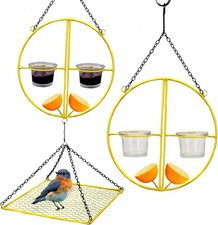 Solution 5 Patio Birds Feeder for Outdoors Hanging, Bird Feeders yellow