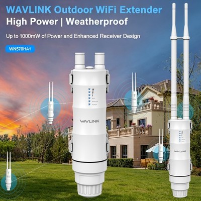 WAVLINK 1200mbps Wifi Range Extender Repeater Router Dual Band (5GHz/2.4GHz) 