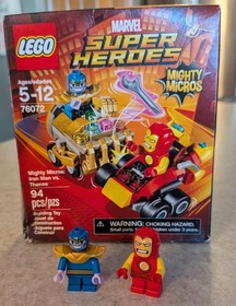 LEGO 76072 & 30454 MARVEL Lot - Shang-Chi & Iron Man vs Thanos Mighty Micros