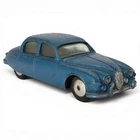 Vintage Corgi Toys 208 Jaguar 2.4 Litre Saloon Blue Diecast Car England