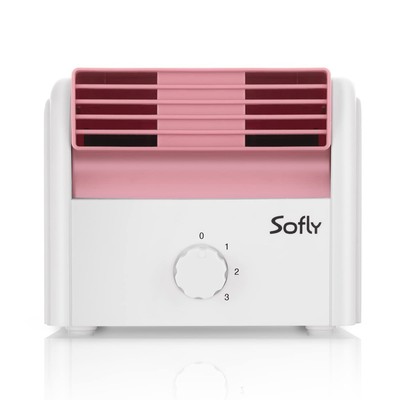 SOFLY Bladeless Desk Fan Small Quiet, Mini fan portable 3 Speed Strong Airflo...