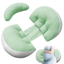 Gobesty Pregnancy Pillows for Sleeping, Wedge Maternity Standard, Green