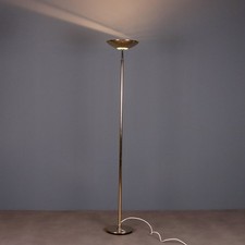 Vintage Floor Lamp Aluminium Glass Design Italy 1980s Original