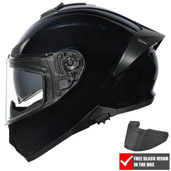 Typhoon Unicolour GL200 Black Free Dark Visor, photo 1 of 15