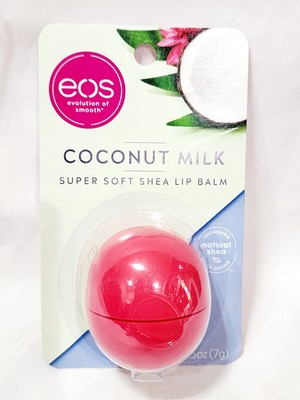 EOS Lip Balm COCONUT MILK Super Soft Natural Shea Creamy Hydrate .25 oz/7g New
