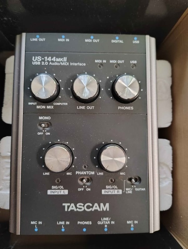 Tascam US‑144MKII USB Audio Interface – Legacy Drivers – Works Great – With Box