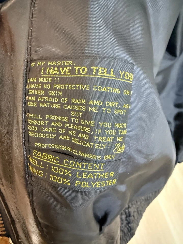 Vintage Kenar Ann Tjian Leather Bomber Jacket Women’s Small (Fits Oversized) - Imagem 4 de 4