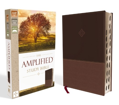 The Amplified Study Bible, Leathersoft, Brown, Thumb Indexed ... - 9780310444756