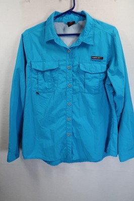 Little Donkey Andy Button Up Long Sleeve Shirt Size L POWER DRY Tech 4000