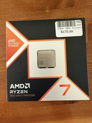 AMD Ryzen 7 9800X3D - Ryzen 7 9000 Series Zen 5 8-Core 5.2 GHz - Socket AM5 120W