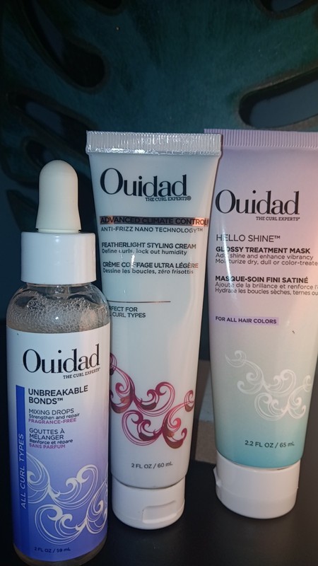 NEW Ouidad Unbreakable Bonds Mixing Drops, Glossy Treatment Mask & Styling Cream