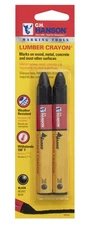CH Hanson 10353, El Marko Lumber Crayon-Traditional Black 2Pcs. Carded