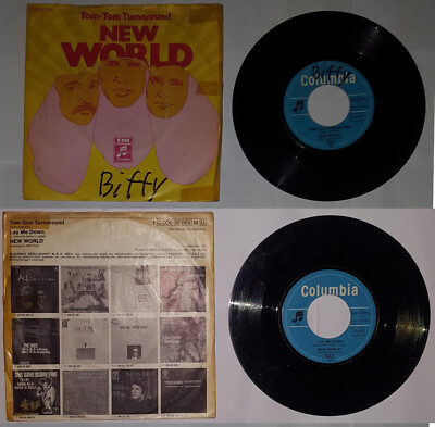 New World   Tom-Tom Turnaround / Lay Me Down  7'', Single, 45 RPM, Vinyl  Label: