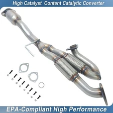 FITS: 2009-2014 NISSAN MAXIMA 3.5L REAR Y-PIPE CATALYTIC CONVERTER