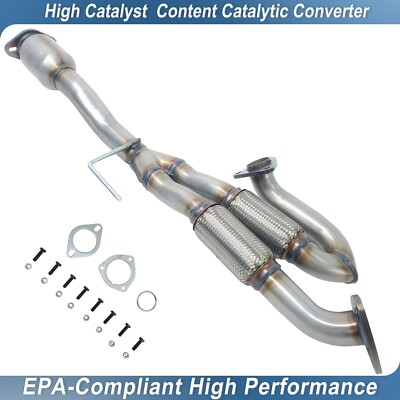 #ad FITS: 2009 2014 NISSAN MAXIMA 3.5L REAR Y PIPE CATALYTIC CONVERTER $99.42